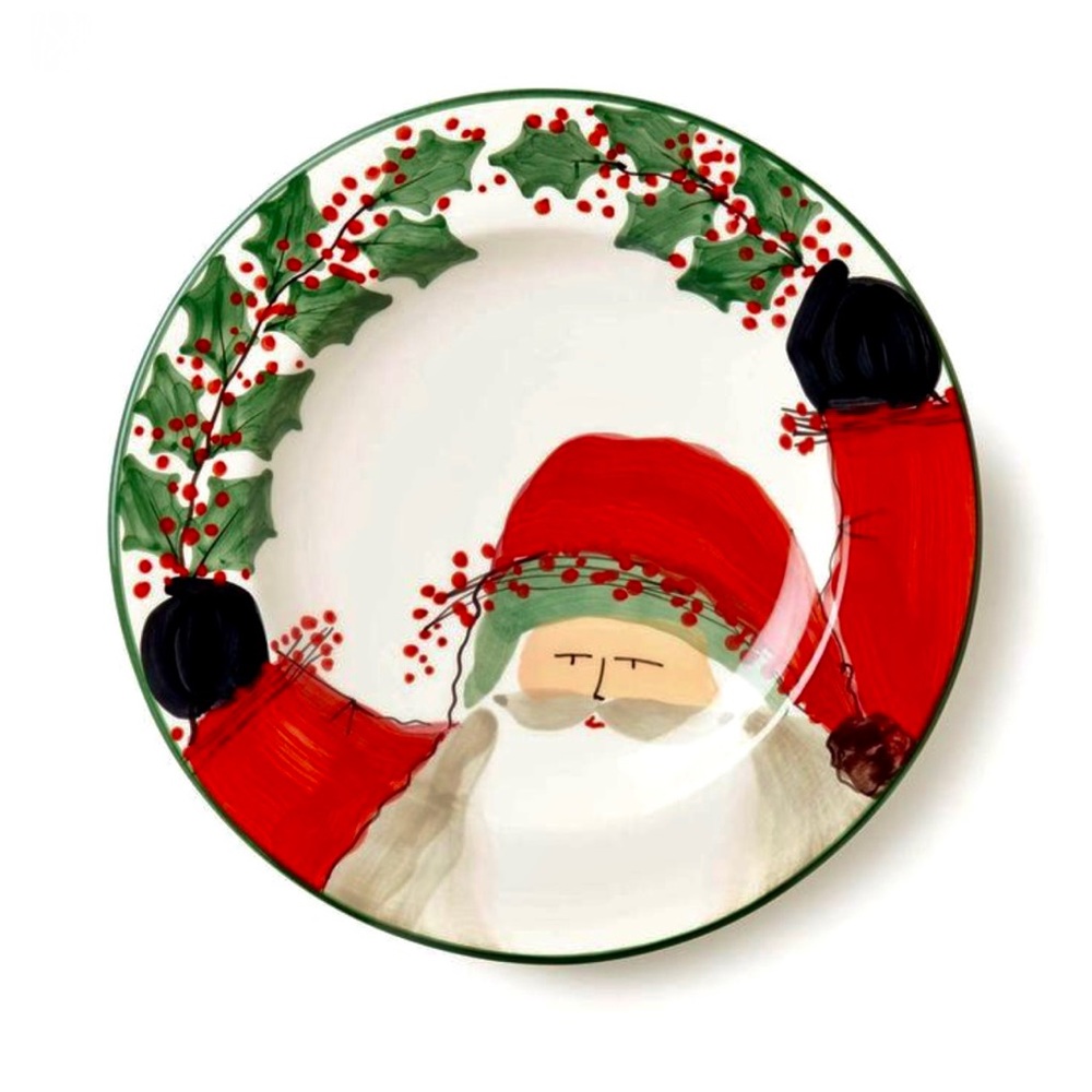 Vietri Old St Nick giant wall plate or platter *Rare limited edition *